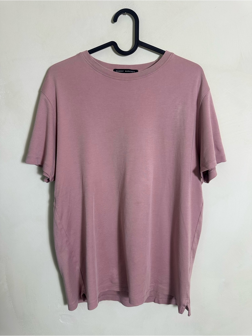 Robert Barakett Men's Pink T-Shirt Medium Pima Cotton Woodrose